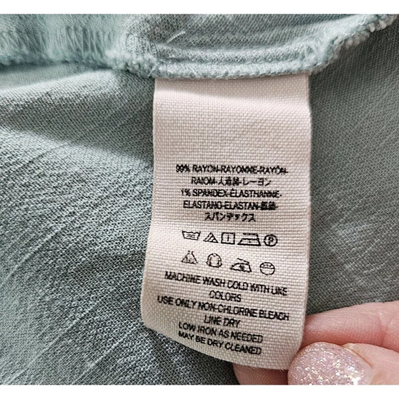 Free People Mint Clear Skies Cold Shoulder Tunic Mini Dress Small Asymmetrical - Picture 8 of 11